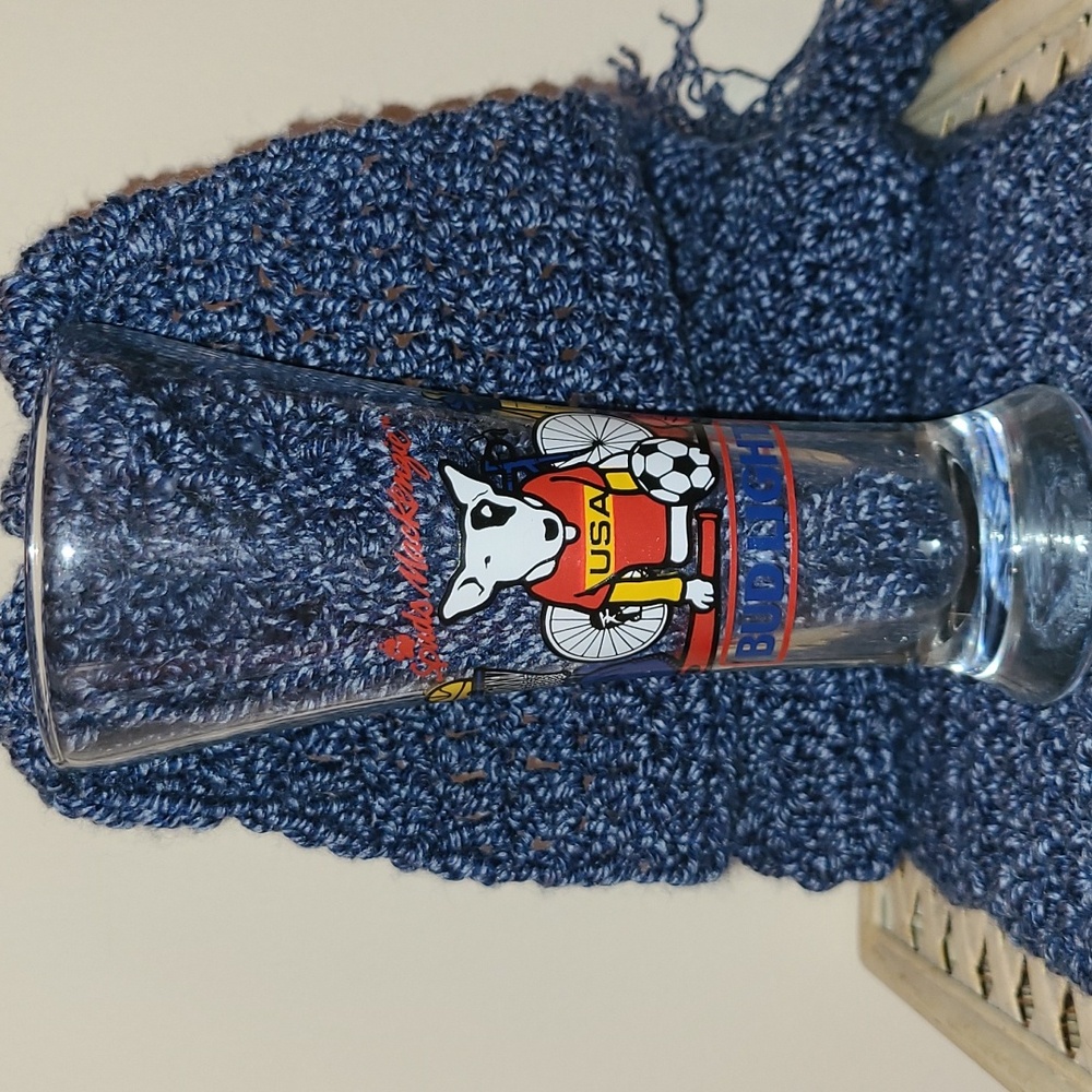 Bud Light 1988 Spuds Mackenzie Glass